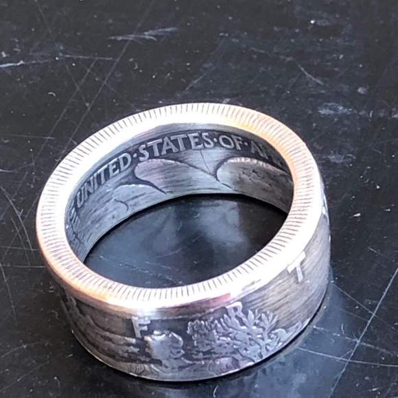 WalkingLibertyHalf $ Silver90%Coin RingSizes 7-14 - Picture 7 of 8